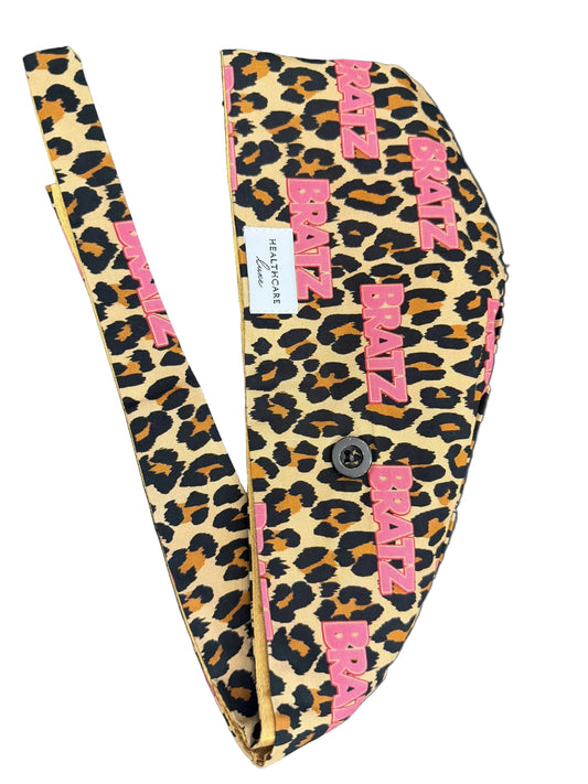Leopard Bratz Scrub Cap