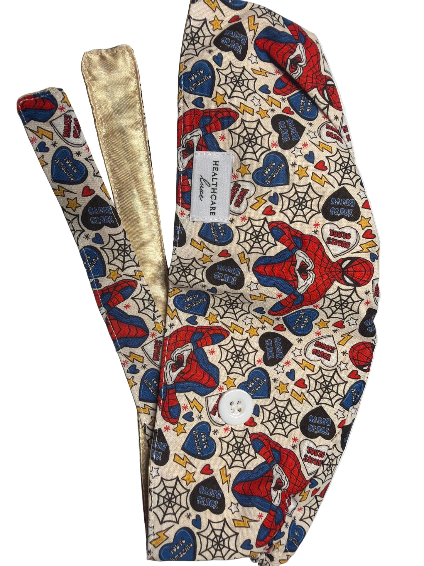 ❤️ Spider Hero Satin-Lined Scrub Cap