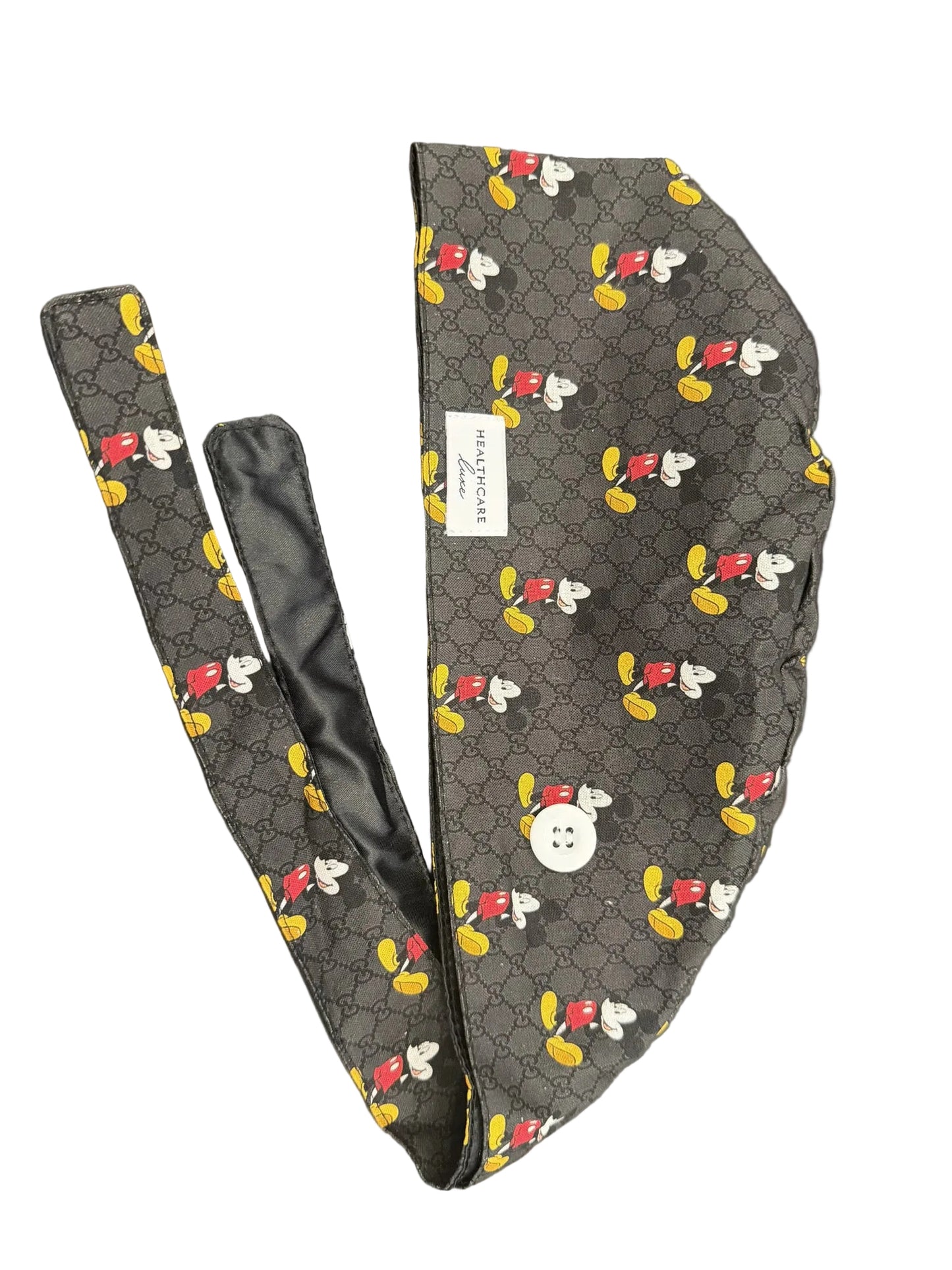 Luxury Mickey Monogram Scrub Cap