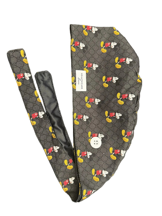 Luxury Mickey Monogram Scrub Cap