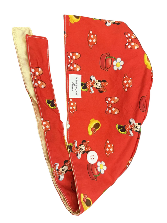 Minnie Mouse Red Scrub Cap