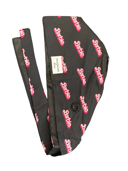 Barbie Logo Scrub Cap – Black Edition